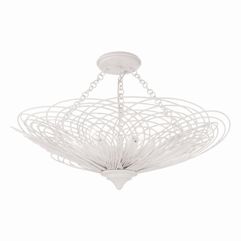 Doral 6 Light Matte White Semi Flush Mount - C193-DOR-B7706-MT_CEILING