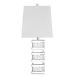 ZC121-ML9312 - Regency Decor: Sparkle Collection 1-Light Silver Finish Table Lamp
