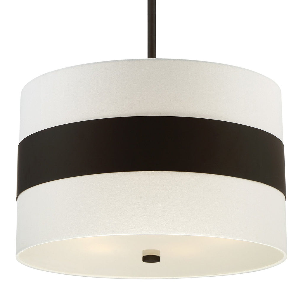 5 Light Dark Bronze Mid Century Modern Pendant - C193-297-DB
