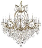 Set of 2-1 Maria Theresa Crystal Lighting Chandeliers Lights Fixture Ceiling Lamp H38" X W37" and 1 Crystal Chandelier Lighting Chandeliers Size: H52" X W46" - 1/21510/15+1 + 52/2MT/24+1 A500-