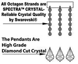 Swarovski Crystal Trimmed Chandelier Crystal Chandelier H38" W37" - A500-Silver/1/21510/15+1Sw